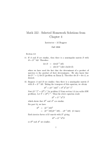 Math 222 - Selected Homework Solutions from Chapter 4