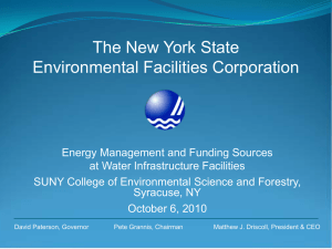The New York State Environmental Facilities Corporation