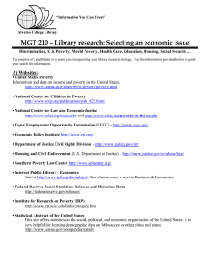 MGT 210 – Library research: Selecting an economic issue