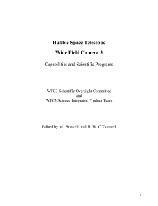Hubble Space Telescope Wide Field Camera 3  Capabilities and Scientific Programs