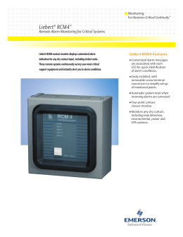 Liebert Mini-Mate2 User Manual - 5 Tons, 50 & 60Hz Precision Cooling