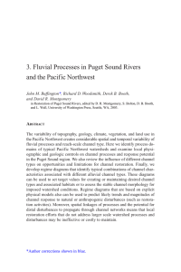 3. Fluvial Processes in Puget Sound Rivers and the Pacific Northwest