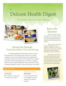 Delcom Health Digest Race into Summer