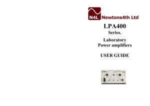 LPA400 Series. Laboratory