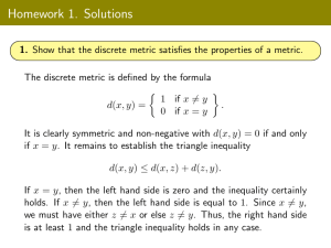 Homework 1. Solutions