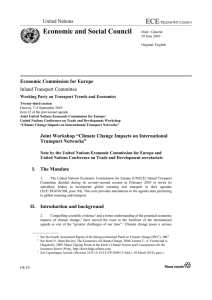 ECE Economic and Social Council Economic Commission for Europe United Nations