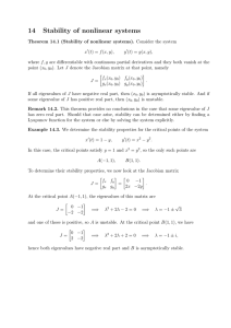 14 Stability of nonlinear systems