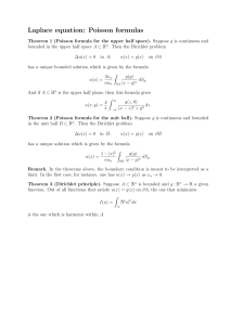 Laplace equation: Poisson formulas