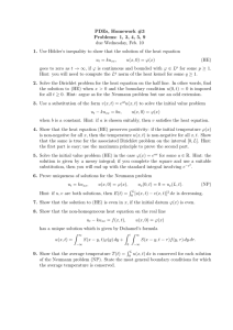 PDEs, Homework #3 Problems: 1, 3, 4, 5, 9 1. 2.