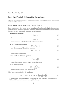 Part IV: Partial Differential Equations