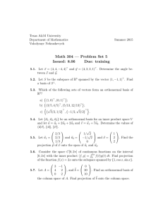 Math 304 — Problem Set 5 Issued: 8.06 Due: training
