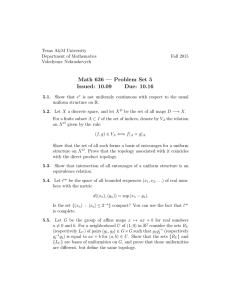 Math 636 — Problem Set 5 Issued: 10.09 Due: 10.16