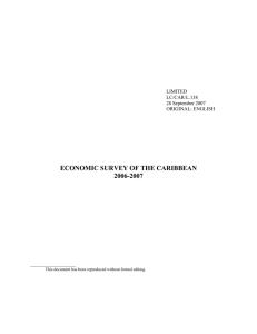 ECONOMIC SURVEY OF THE CARIBBEAN 2006-2007  LIMITED