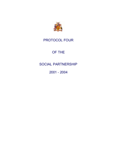 PROTOCOL FOUR  OF THE SOCIAL PARTNERSHIP