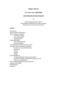 Budget Address  For Fiscal Year 2005/2006