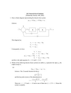 2E2 Tutorial sheet 8 Solution [Wednesday January 10th, 2001] This diagram has