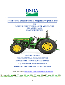 1862 Federal Excess Personal Property Program Guide