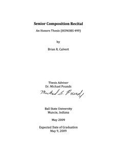 Senior Composition Recital