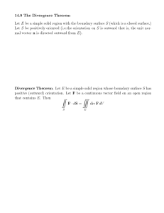 14.9 The Divergence Theorem