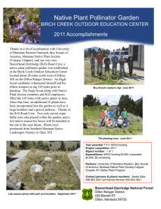 Native Plant Pollinator Garden Title text here  2011 Accomplishments