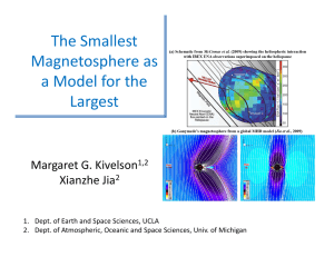 The Smallest  Magnetosphere as  a Model for the a Model for the 
