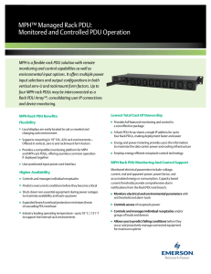 MPH™ Managed Rack PDU: Monitored and Controlled PDU Operation