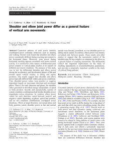 Shoulder and elbow joint power differ as a general feature