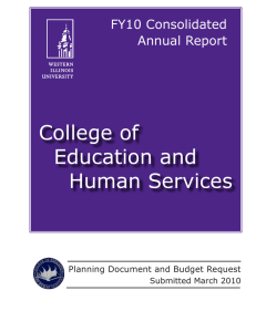 College of Education and Human Services FY10 Consolidated