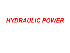 HYDRAULIC POWER