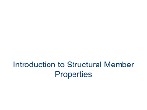 Introduction to Structural Member Properties