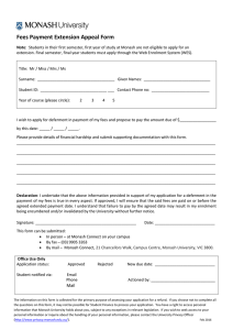 Fees Payment Extension Appeal Form