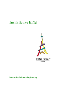 Invitation to Eiffel Interactive Software Engineering