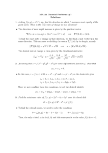 MA121 Tutorial Problems #7 Solutions Letting f
