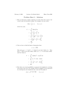 Problem Sheet 3 – Solutions