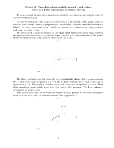 Chapter 11. Three-dimensional analytic geometry and vectors
