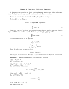 Chapter 2. First-Order Differential Equations