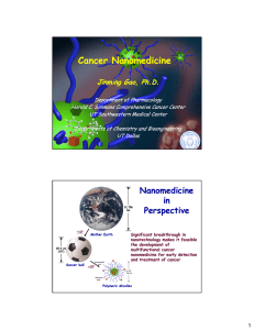 Cancer Cancer Nanomedicine Nanomedicine Jinming
