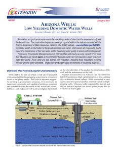 Arizona Wells: E    TENSION Low Yielding Domestic Water Wells