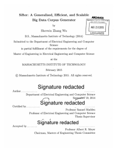 ble Sifter:  A  Generalized,  Efficient,  and ... Big  Data  Corpus  Generator