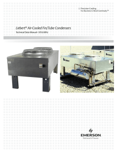 Liebert Air-Cooled Fin/Tube Condensers Technical Data Manual–50 &amp; 60Hz Precision Cooling
