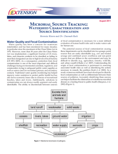 Microbial Source Tracking: E    TENSION Watershed Characterization and Source Identification