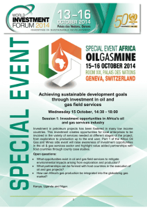 Achieving sustainable development goals through investment in oil and gas field services
