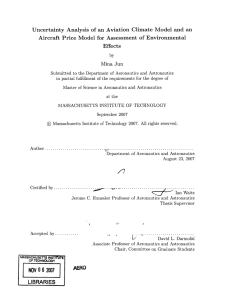 Uncertainty  Analysis  of  an  Aviation ... Aircraft  Price  Model  for  Assessment ...