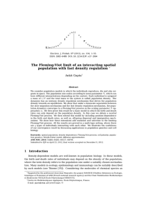The Fleming-Viot limit of an interacting spatial Ankit Gupta ∗
