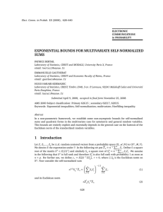 EXPONENTIAL BOUNDS FOR MULTIVARIATE SELF-NORMALIZED SUMS