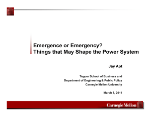 Emergence or Emergency? Thi th t M Sh