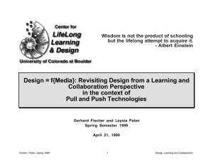 Design = f{Media}: Revisiting Design from a Learning and Collaboration Perspective