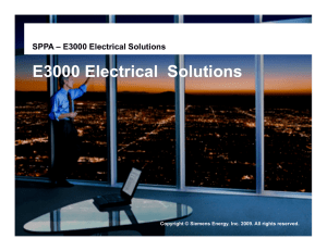 E3000 Electrical  Solutions  SPPA – E3000 Electrical Solutions Copyright ©
