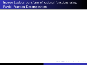 Using the Laplace transform for solving linear non-homogeneous