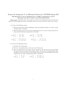 Homework Assignment 17 in Differential Equations, MATH308-Spring 2015